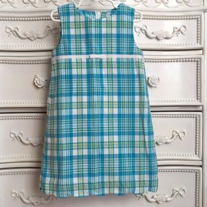 Lilly Pulitzer blue plaid shift dress Girls 5